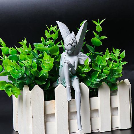 Sitting Fairy Garden Statue, Tudor And Turek Sitting Fairy Statue, Magical Sitting Fairy Garden, Resin Magical Sitting Fairy Garden Ornament, For