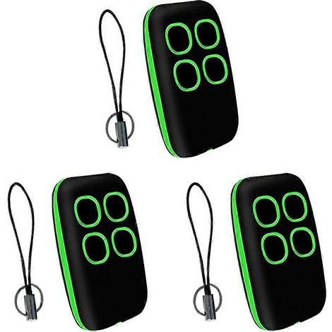 3pcs 250-913mhz Garage Remote Control Duplicator Multifrequency Copy Remote Control Universal Door O Green