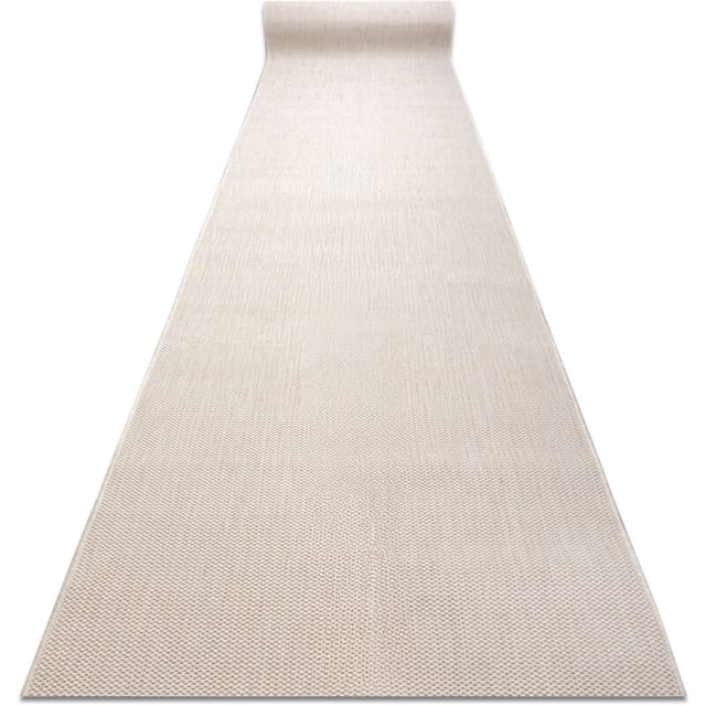 Läufer Sisal Sion Melange Flach Gewebt Creme 120cm Beige 120x140 Cm