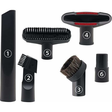 6 Pièces Accessoires Pour Aspirateur, Convient Aux Aspirateurs De Calibre 32 Mm Et 35 Mm, Pour Embout Aspirateur Karcher, Rowenta, Hoover, Xoiture, Bosch, Miele