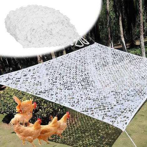 Filet De Camouflage Blanc Voile D'Ombrage Camouflage Militaires Camo Netting Sun Shelter Réseau(3x10.0 M)