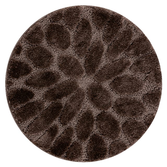 Badteppich Supreme Kreis Stones, Steine, Rutschfest, Weich – Braun Brown Rotondo 67 Cm