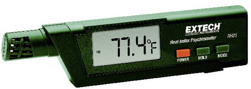 [neuwertig] B-ware Extech Luftfeuchtemessgerät Hygrometer Rh25 0% Rf 99% Rf Wärmeindex-psychrometer