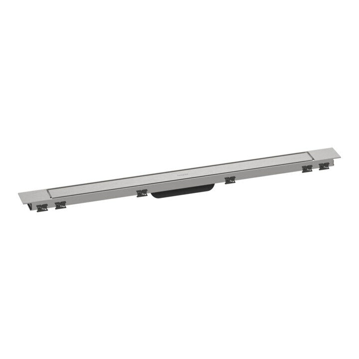 [gebraucht] B-ware Hansgrohe Duschrinne Ablauf Raindrain Match Fertigset Edelstahl Rechteckig 900mm