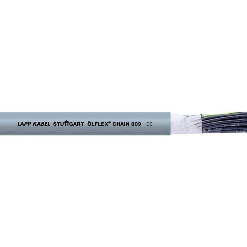 [neuwertig] B-ware Lapp Schleppkettenleitung Steuerleitung Ölflex Chain 809 Grau 4g 0.5 Mm² 100 M