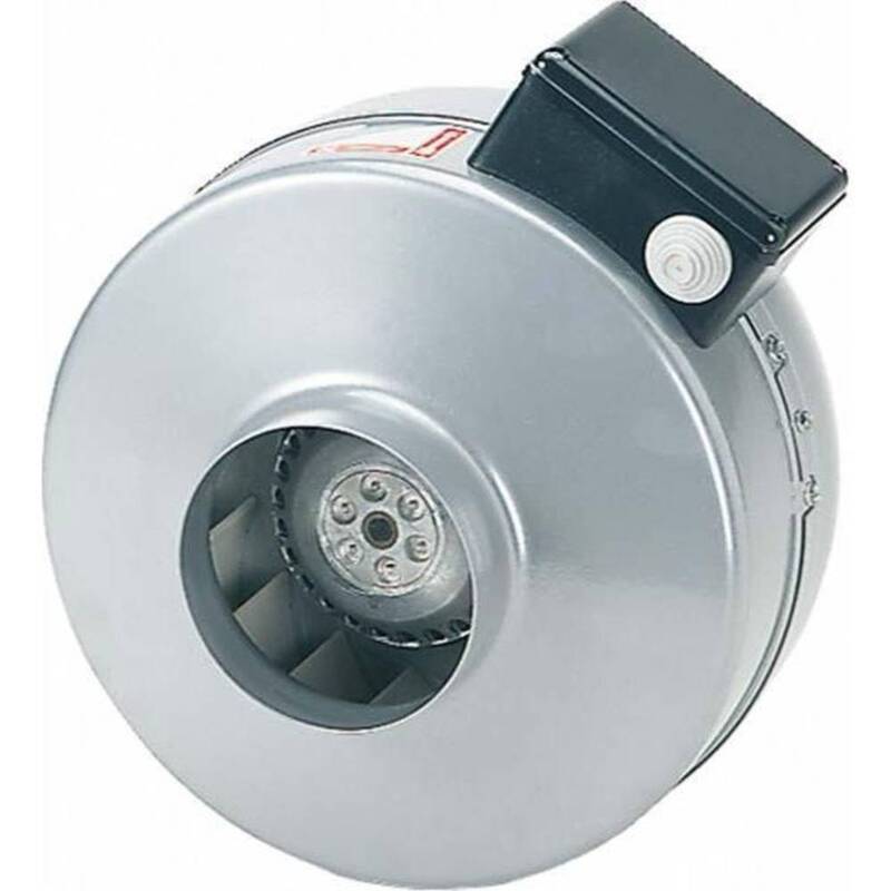 [neuwertig] B-ware Maico Radiallüfter Rohrventilator Ventilator Stahl Hellgrau 230v Ipx4 250m3h