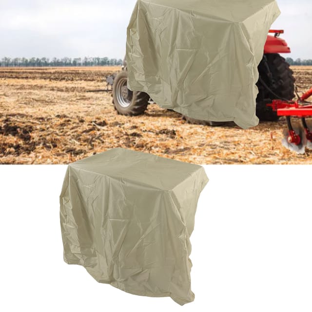 Schneepflugabdeckung – Große, Wasserdichte Und Uv-beständige Abdeckung Mit Kordelzug – Maße: 109 X 127 Cm – 210d Oxford-gewebe – Beige – 1 Stück