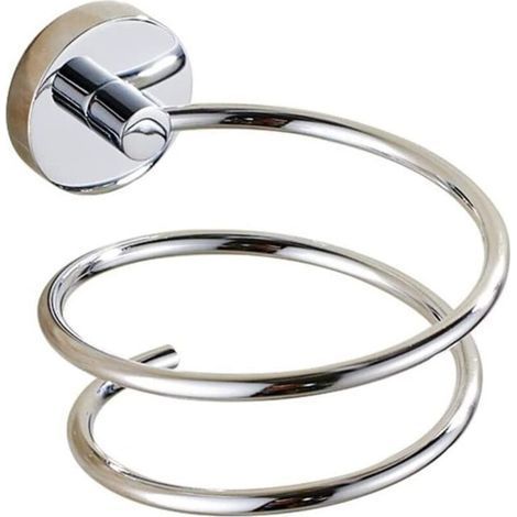 Pair Chrome Wall Mounted Hair Dryer Holder, 304 Stainless Steel Hair Dryer Storage/holder, Bathroom Accessories