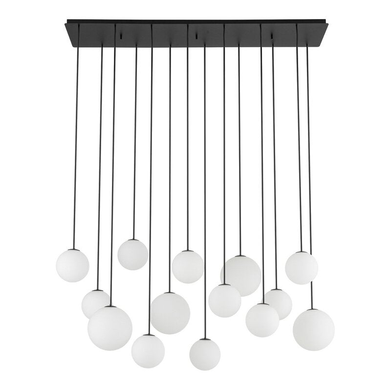 [neuwertig] B-ware Nowodvorskilighting Hängelampe Pendelleuchte Snowball Opalglas 100x34 Cm