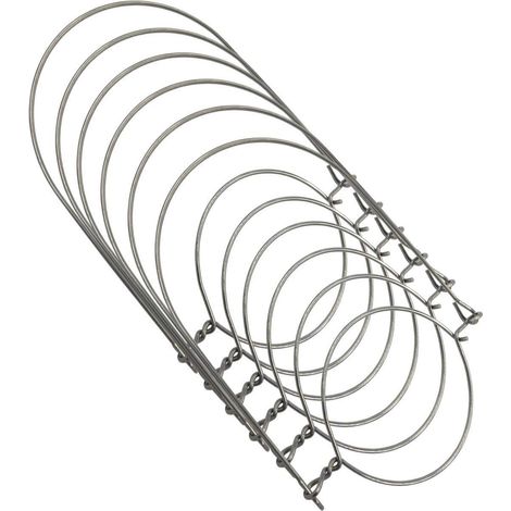 Wire Handle - Stainless Steel - For Wide Mouth Mason Jars - 7.6 Cm Internal Diameter - 6 Pack