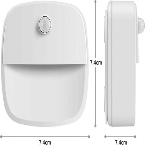Night Light - Motion Sensor - Wireless - Battery Operated - Led - For Cabinet Stair Hallway Bathroom - 3 Pack