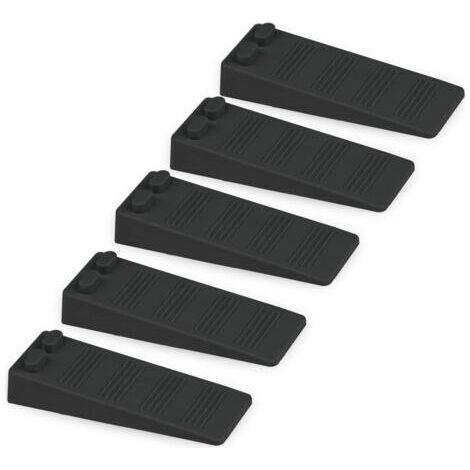 Pieces Soft Rubber Door Wedges, Adjustable Height Anti-sliding Blocks, Non-toxic And Odorless Door Stoppers, Floor And Wall Protectors For Carpet, Concrete, Hardwood Floors (black)