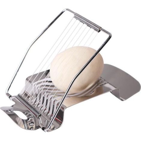 Egg Divider - Stainless Steel Wire Cutter For Eggs And Soft Fruits - 15 X 8 Cm - Professional Kitchen Tool - 1 Piece