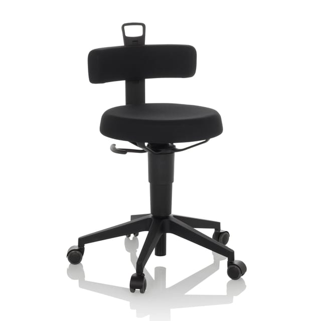 Arbeitshocker / Balancestuhl Top Work Flex Stoff Schwarz Hjh Office