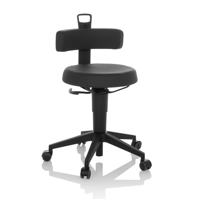 Arbeitshocker / Balancestuhl Top Work Flex Pu Schwarz Hjh Office