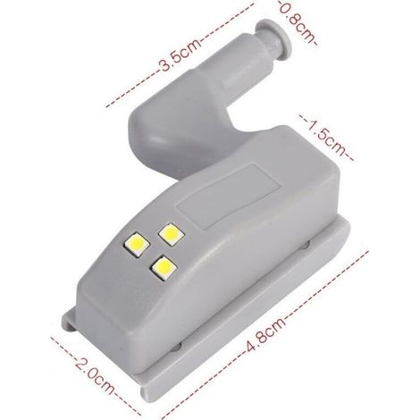 8 Pcs Motion Sensor Light, Universal Cabinet Cupboard Hinge Led Light For Modern Kitchen Home Lamp, Etc, (blanc Froid)les Piles Ne Sont Pas Incluses