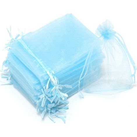 Bleu Émeraude Sac De Protection De Raisins, 100pcs Sac De Protection De Grappes, 20 X 30 Cm , Sachets De Protection Pour Plantes, Sac En Organza Avec Cordon De Serrage Pour Fruits