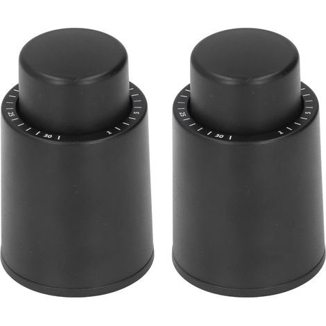 Bouchon De Vin Sous Vide 2 Pièces Bouchon Bouteille Vin Réutilisable Avec Echelle De Temps Wine Saver Stopper Gardez Le Vin Frais Cadeau Spécial Pour Les Amateurs De Vin