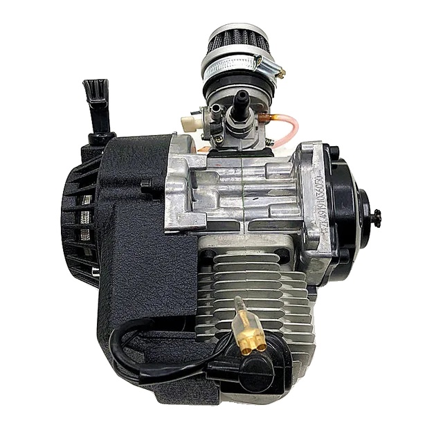 Motor, 49 Cm³, Zweitakt, Seilzugstarter, Schwarz