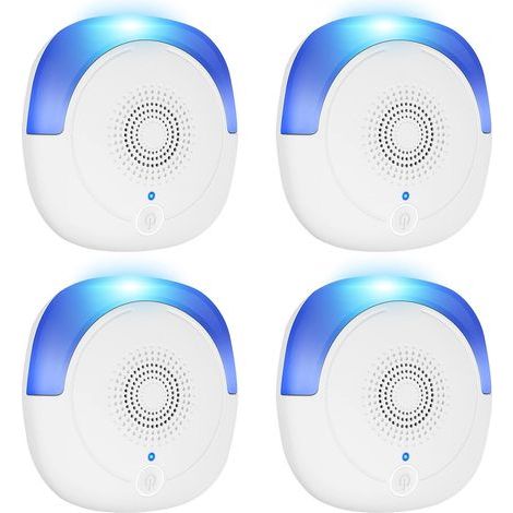 Pest Repeller 4 Pcs Electronic Mouse Repellent Indoor Silent Rat Deterrent Plug In For Mice, Cockroaches, Ants, Fly, Mosquitoes, Rodent, Harmless To Pets & Human Dual Mode With Night Light