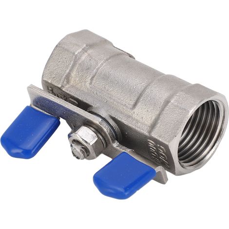 1/2in Npt Dn15 Ball Valve 304 Stainless Steel Female Thread Pipe Fitting Valve With Butterfly Handle