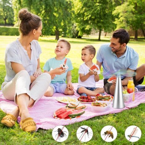 Pa 2pcs Ventilateur Anti-mouche, Fly Repellent Répulsifs Moustiques De Table Repoussent Les Ventilateurs Chasse Mouche Pour Camping, Pique-nique, Barbecue, Jardin