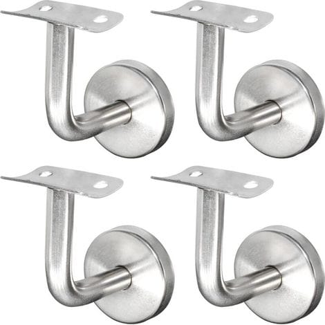 Csparcv Edelstahl 304 Handlaufhalterung Für Treppengeländer, Wandmontage, Holzgeländer, Silber (4 Stück)