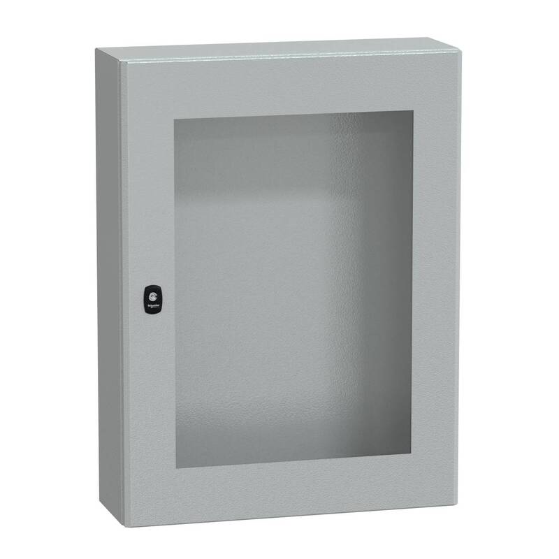 [neuwertig] B-ware Schneider Electric Schaltschrank Gehäuse Schrank Panelset S3db Stahl Sichttür