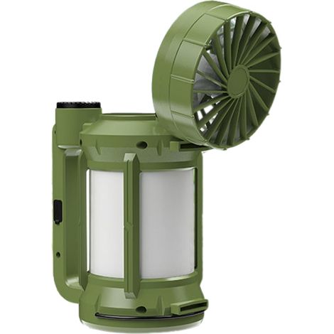 Camping Light, Battery-powered Lantern, Rechargeable Solar Flashlight, Built-in Fan Cooling, 4 Lighting Modes, Picnic Travel Backpacking Fishing Tent, 8.5x4.13x4.13 Inches