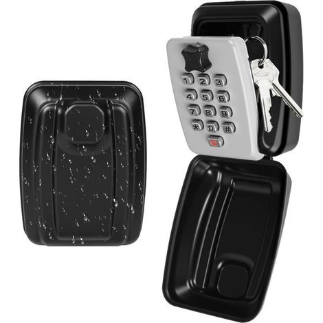Garden Futuresecured Outdoor Key Box, Large 12 Digit Code Box, Waterproof And Rust-proof, For Home, Garage, Airbnb, School Or Factory, Key Safe With Combination Lock
