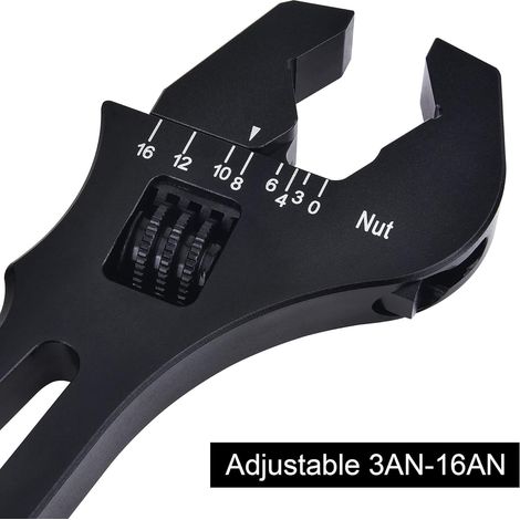 Performance Car Wrench — Adjustable (3an–16an), Aluminum Alloy, Adjustable Spanner, Performance Car Accessory, Repair Tool