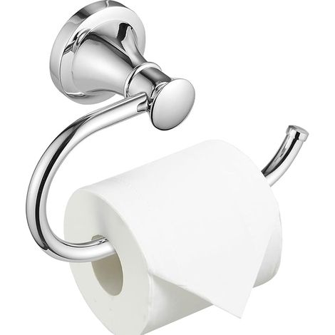 Polished Chrome Toilet Tissue Paper Holder Polished Chrome Bathroom Accessories Toilet Roll Paper Hanger, Wall Mounted, Rustproof
