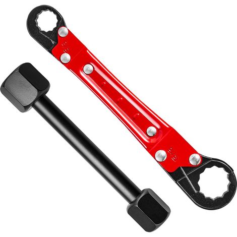 Angle Stop Wrench Set - Double Wrench Avec Machoire Adjustable - Kit Outils Plomberie Steel