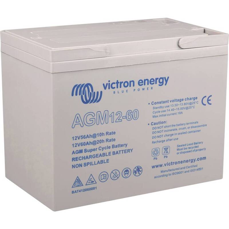 [gebraucht] B-ware Victron Akku Batterie Solar Bleiakku Deep Cycle 60ah 12v Solarakku Stromspeicher
