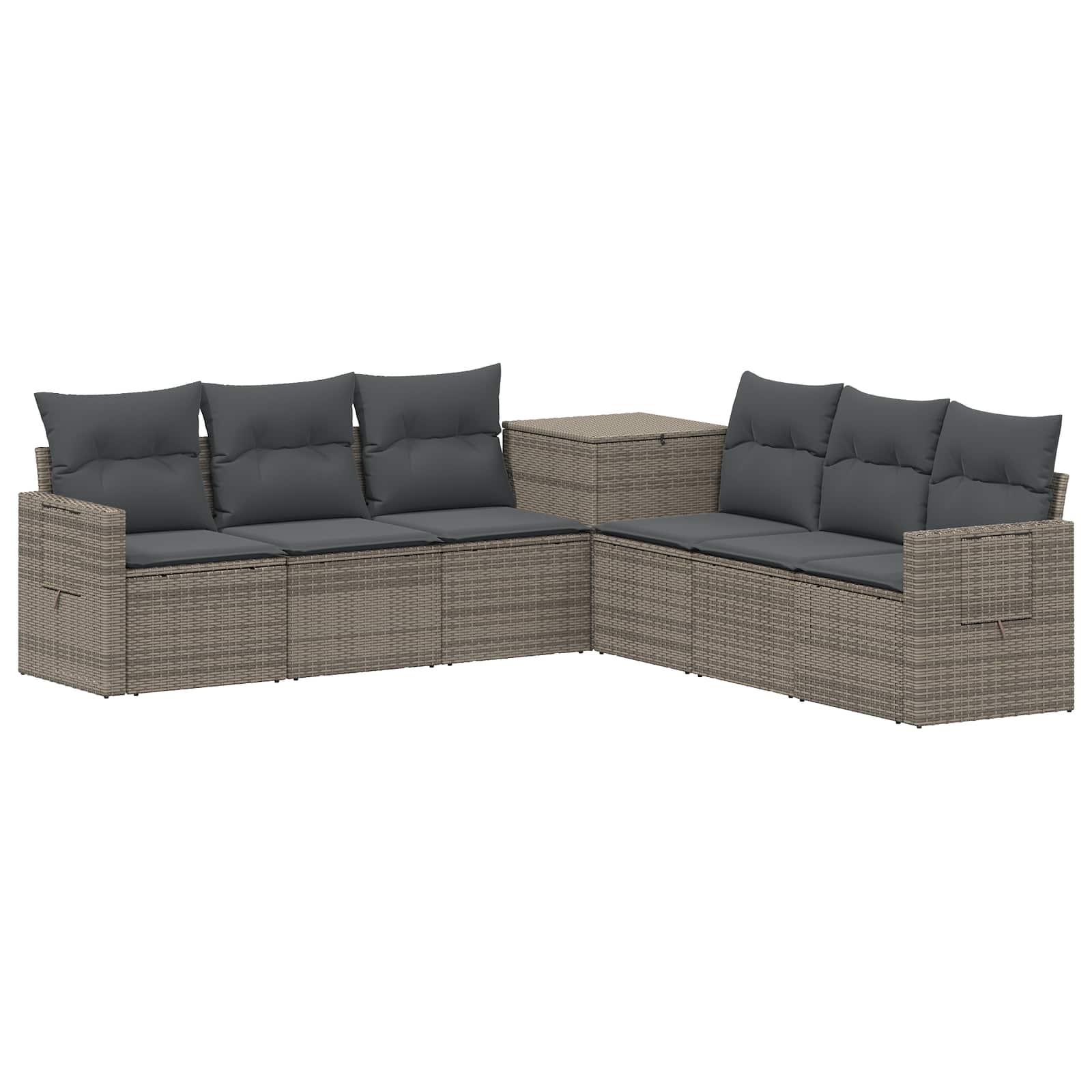 Sofa Set 7 Stk. Grau Und Dunkelgrau 234 X 234 X 85 Cm Vidaxl