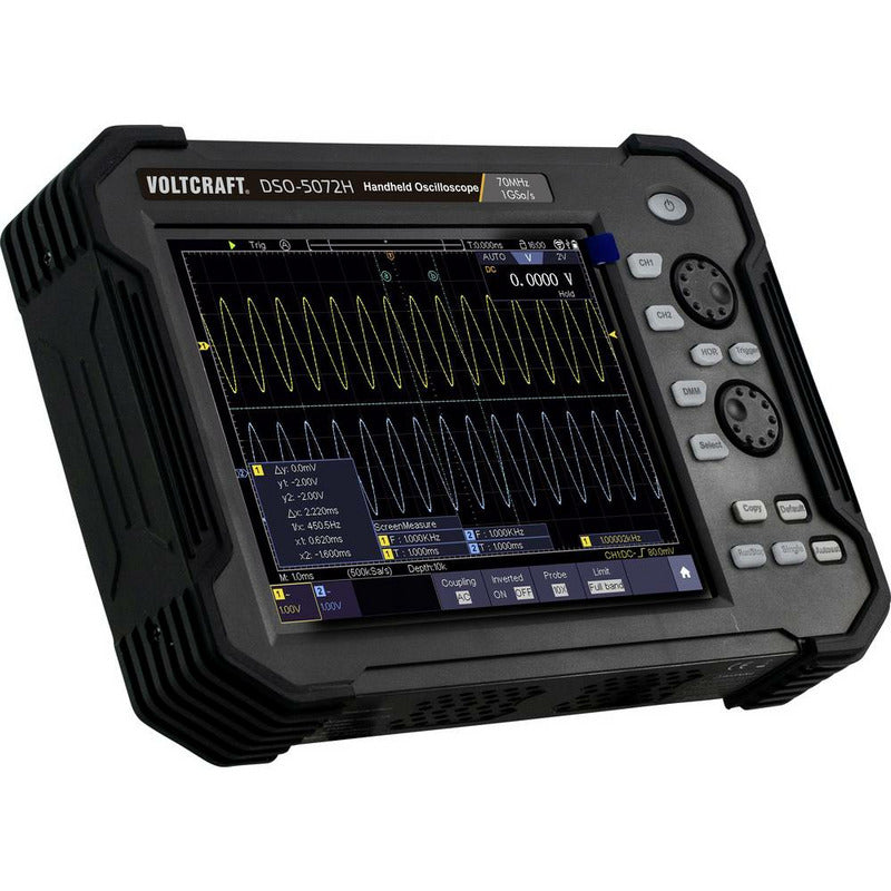 [gebraucht] B-ware Voltcraft Dso-5072h Hand-oszilloskop Lcd-touchdisplay 70 Mhz 2-kanal 1 Gsa/s