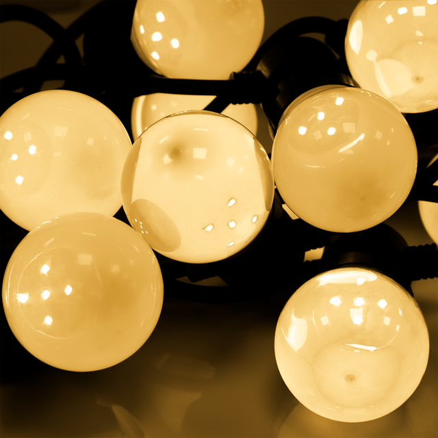 Außenbeleuchtung, 50 Led-weihnachtsgirlande, 6 M, Ip44, Warmweiß, Rebel