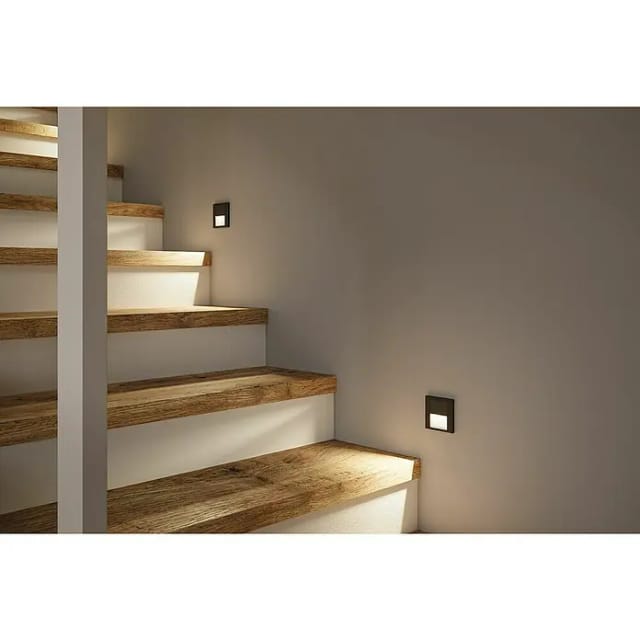 Paulmann 80001 Tsaro Eckig 80x36mm Wandeinbauleuchte Led 1 W Schwarz (matt)