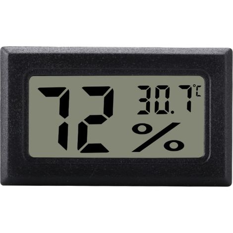 Mini Lcd Hygrometer / Thermometer Grey