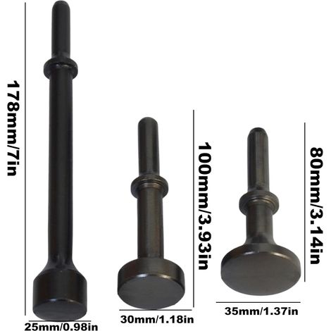 Jssevn-pneumatic Bits - Air Hammer Chisel Attachments, Versatile Bolt Crushing Set, Sturdy Pneumatic Tools For Tire Repair, Automotive Hoods