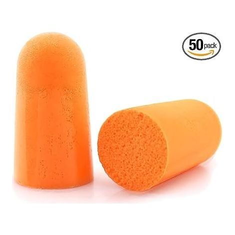 1100 Earplugs - Bouchons D'Oreille Pour Chaque Usage Quotidien En Mousse – Dormir, Travailler, Ronflement, Forer, Étudier, Broyer, Lisser, Souder, Orange (50)