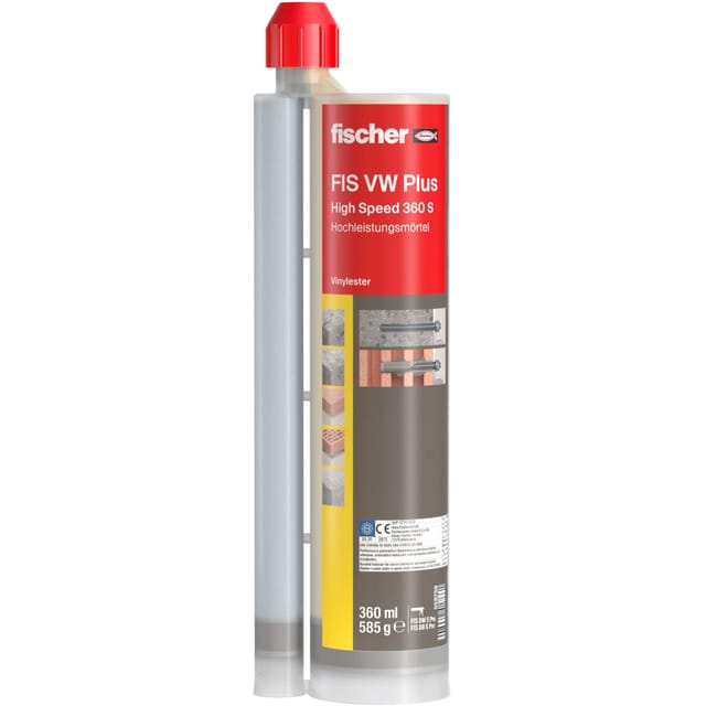 Fischer Montagemörtel Fis Vw Plus 360ml S Umk (24 Stück Im Karton)