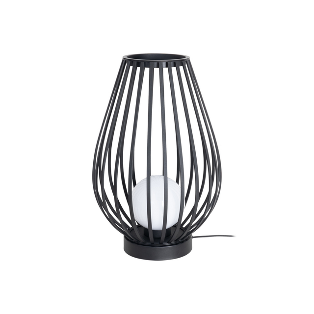 [gebraucht] B-ware Lucande Terrassenleuchte Außenlampe Marrin Schwarz Metall Ø46cm Outdoorleuc478