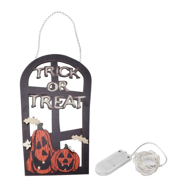 Halloween-led-leuchtreklame In Form Eines Kürbisses, Totenkopfs Und Grabsteins Mit Batterien Für Zuhause, Büro Oder Party