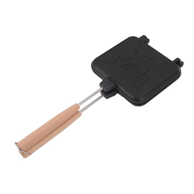Doppelseitige Antihaft-sandwichpfanne Mit Abnehmbarem Griff Für Steaks, Brot Und Eier