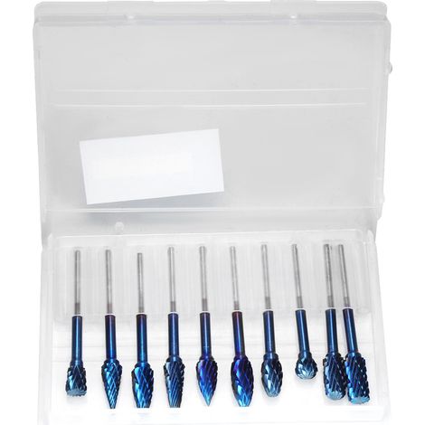 Rotary Burr - Carbide - 3x6mm - For Wood And Metal Grinding - 10 Pieces