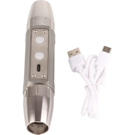 Flashlight Uv - 365 Nm Et 395 Nm - Lampe Torche Électrique Double Extrémité Pour Détection Fluorescente - 6 Sources Lumineuses - 1 Pièce