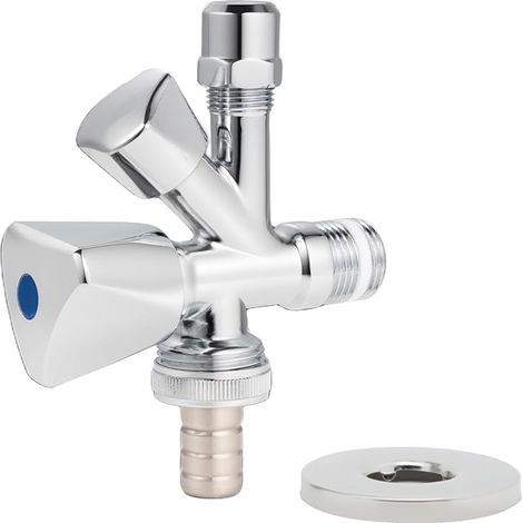Winkelventil Kombiniert 1/2 "fm X 3/4 "fm X 3/8 Eckventil Kombiniert Universell Selbstabdichtend