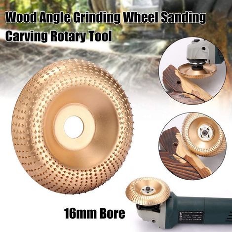 Wood Carving Discs For Angle Grinder Wood Grinding Wheel Angle Grinder Disc Wood Grinding Wheel Rotary Disc Flat Grinder Shaping Abrasive Disc Angle Grinding Discs For Wood Bore 16mm Woodworking Tools