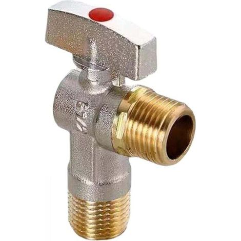 Messing-eckventil, Sanitäranschluss, Dreieck-wasserventil, Eckabsperrventil Für Badezimmer, Wc Und Waschbecken - Rot